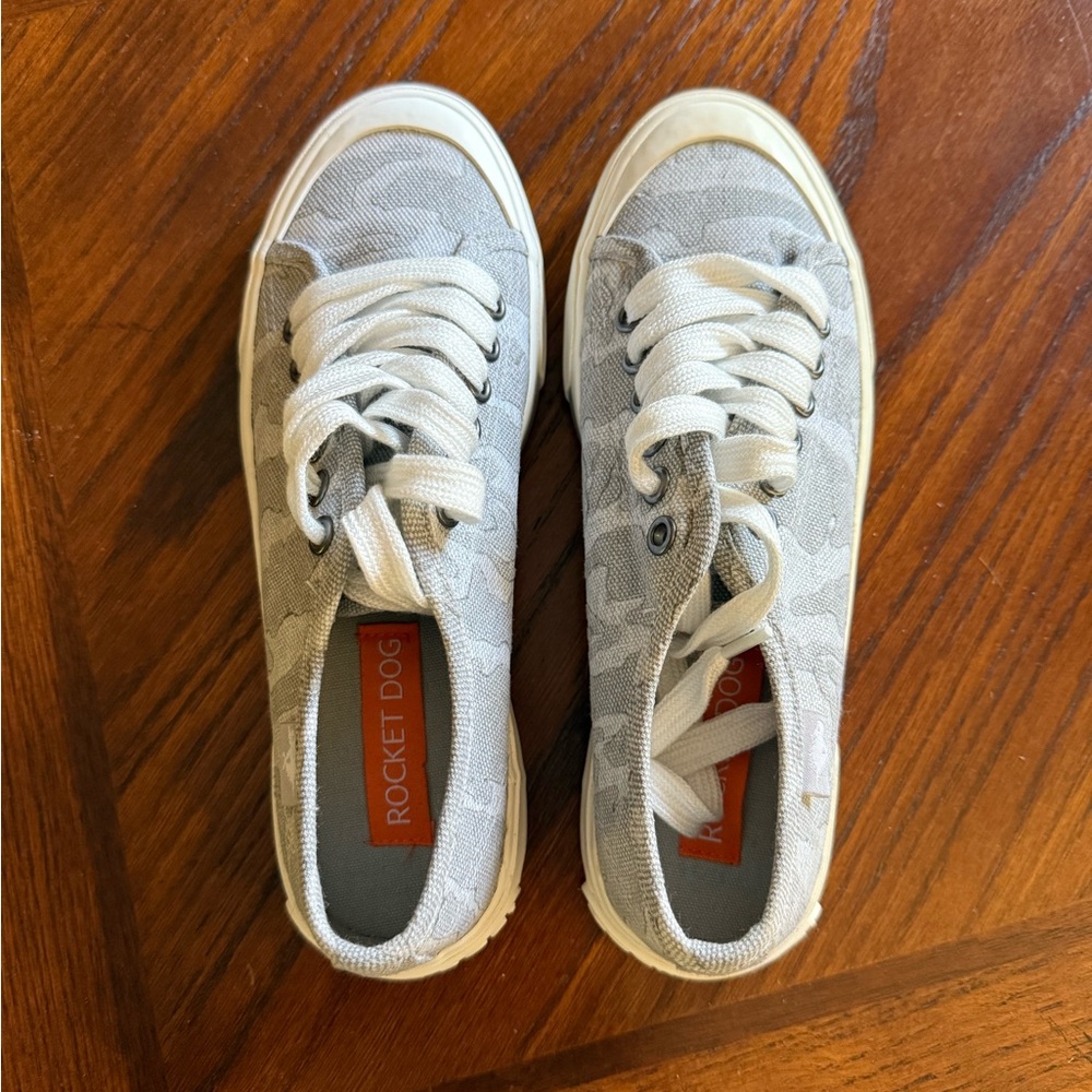 Rocket Dog Gray Canvas Sneakers